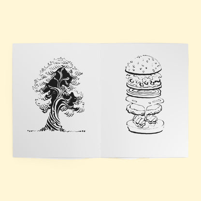 Coloring Book #1 (White), inside spread