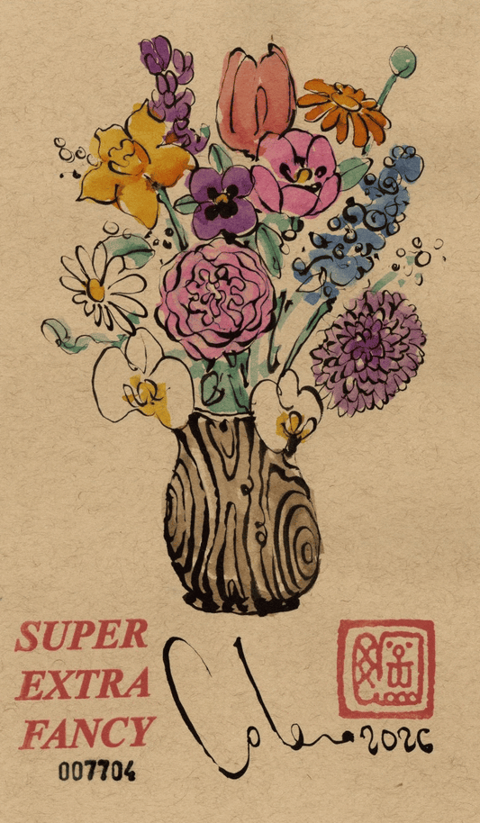 Flower Bouquet XS hand-drawn to order - animated examples